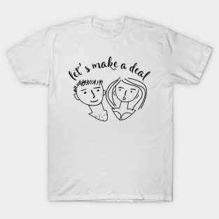 let's make a deal meme hand drawn T-Shirt